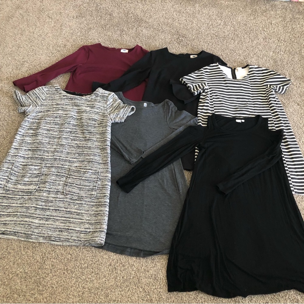 6 dresses from J.Crew factory, LOFT, Old Navy GAP and Amazon
